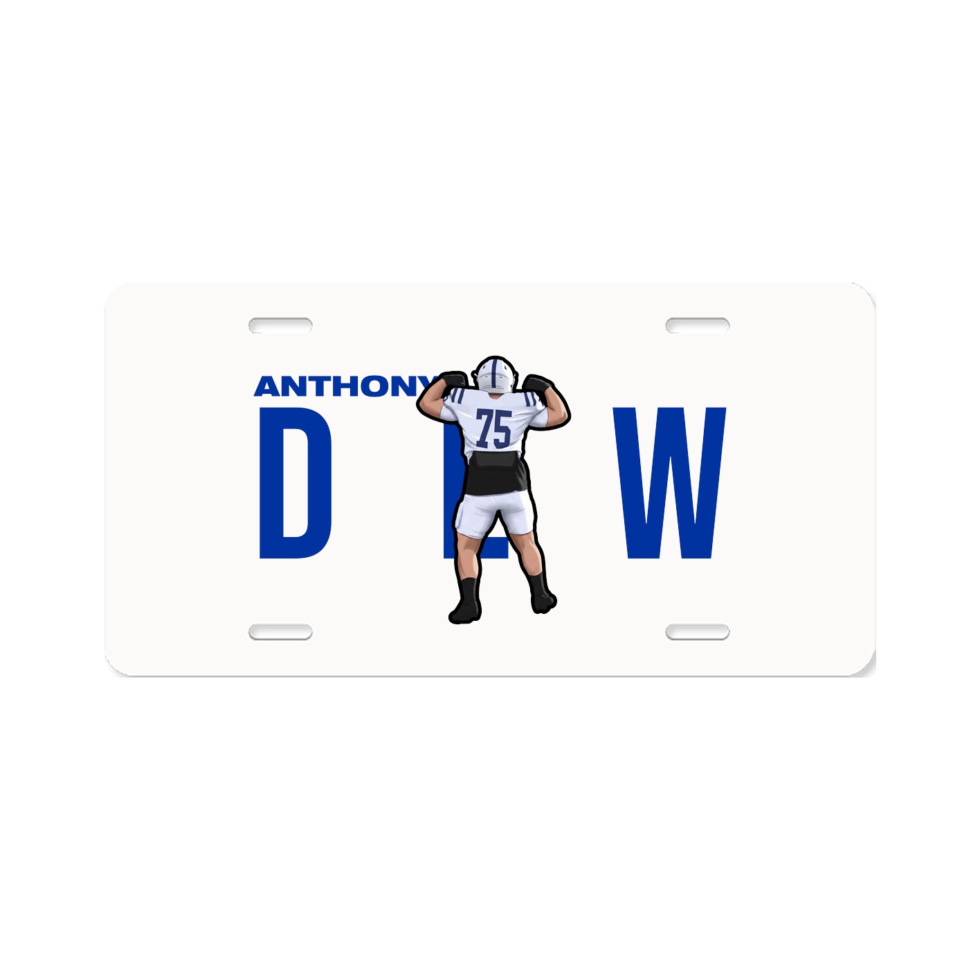 License Plate — Player Name in Classic