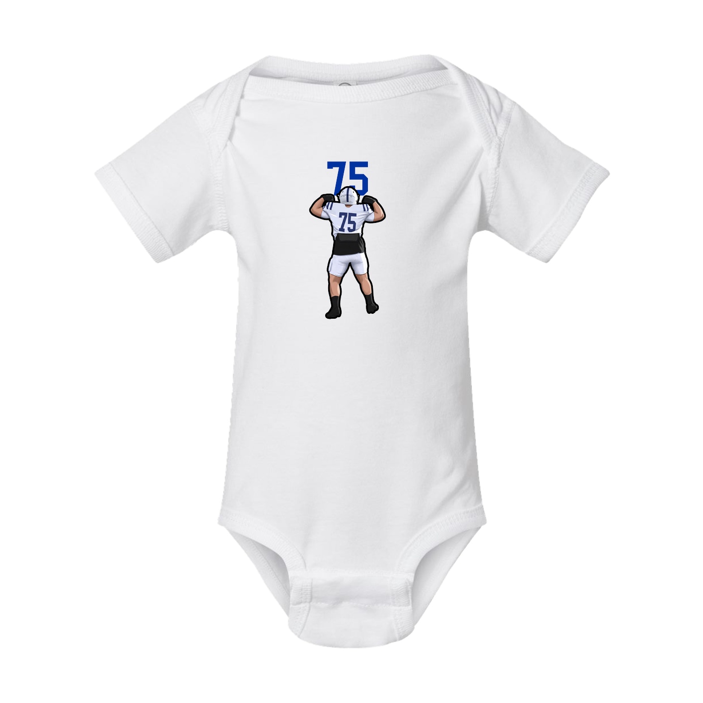 Baby Onesie — Number Top in White