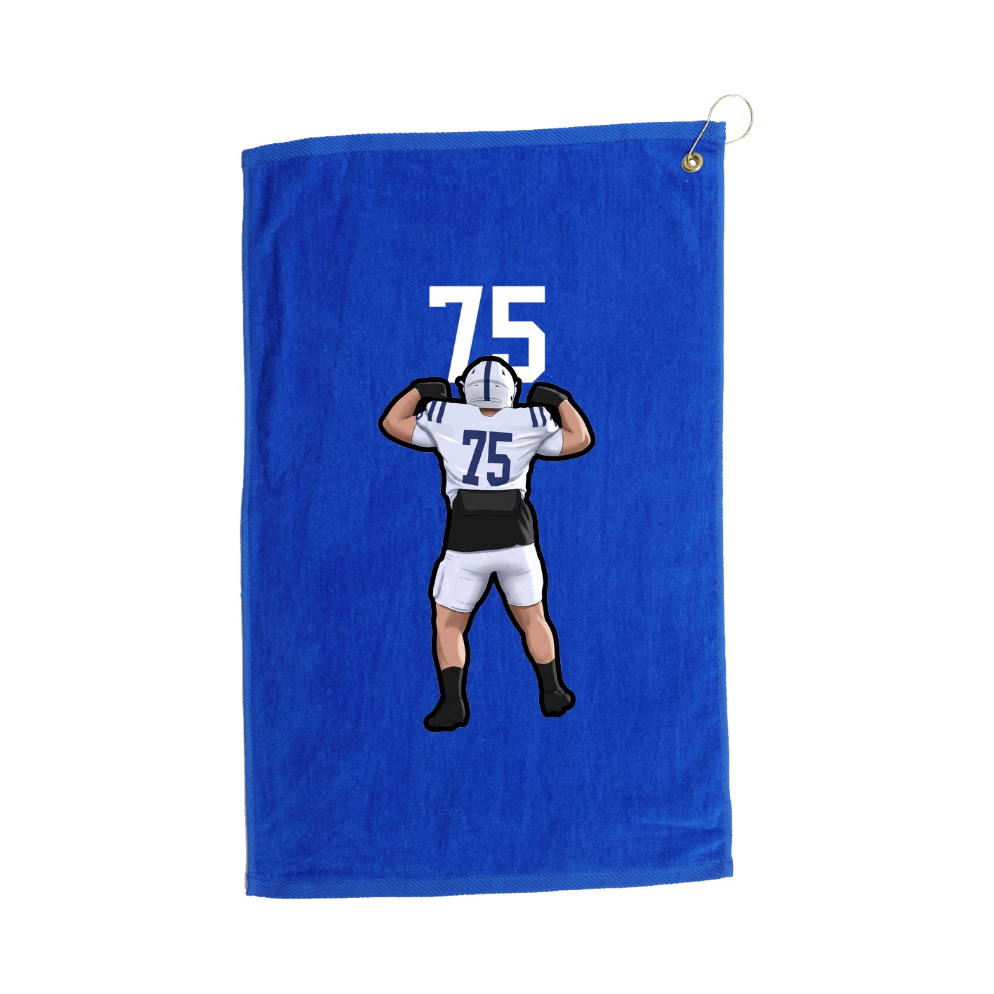 Golf Towel — Number Top in Royal