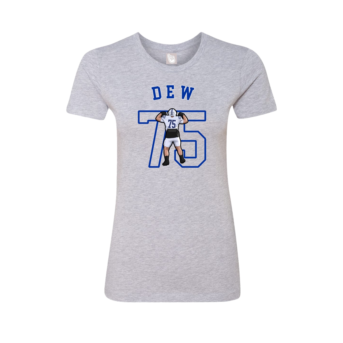 Fitted Women's Tee — Shirsey Arch in Grey