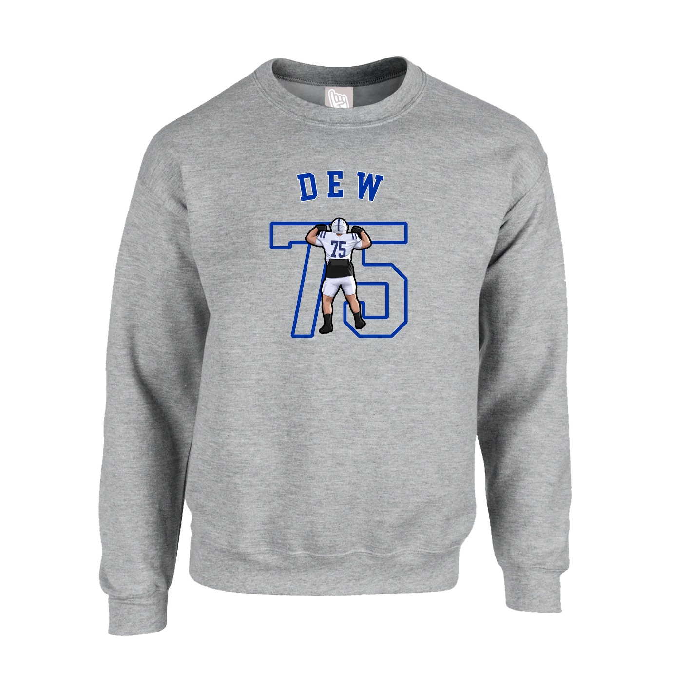 Fleece Crew — Shirsey Arch in Grey