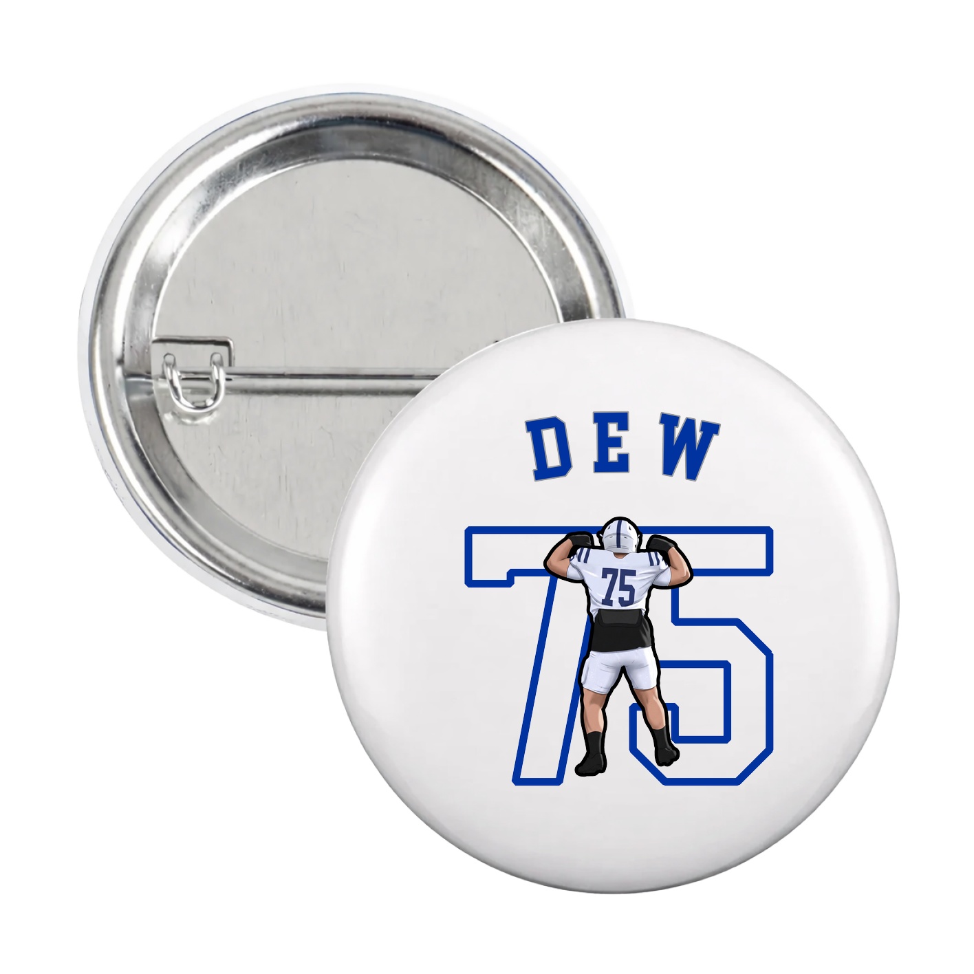 Game Day Button — Shirsey Arch in White