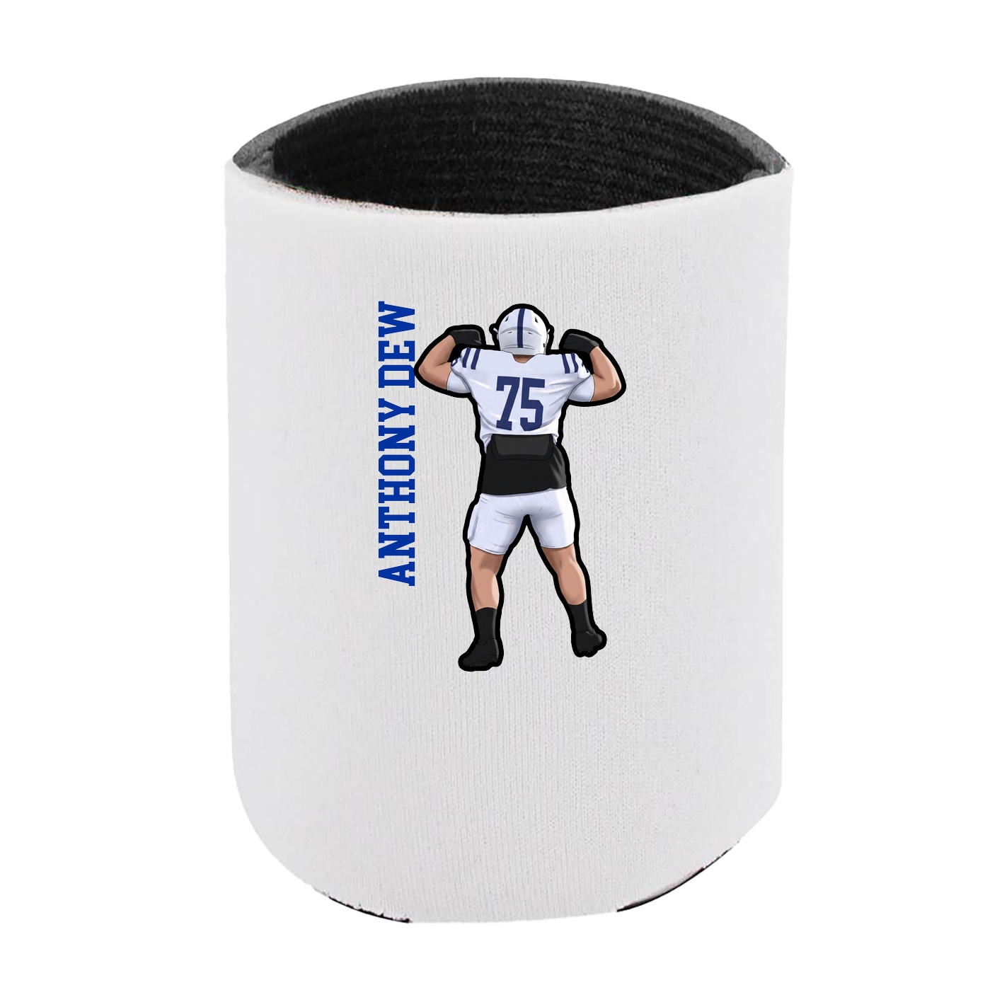 Can Holder — Name Vertical in White