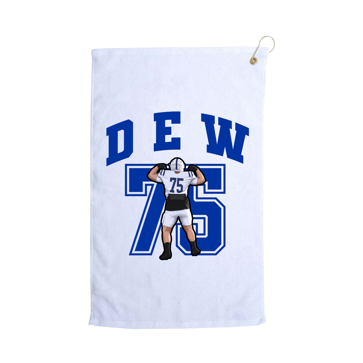 Golf Towel — Number in White