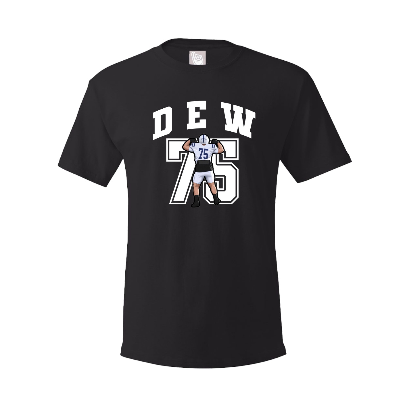 Youth Tee — Number in Black