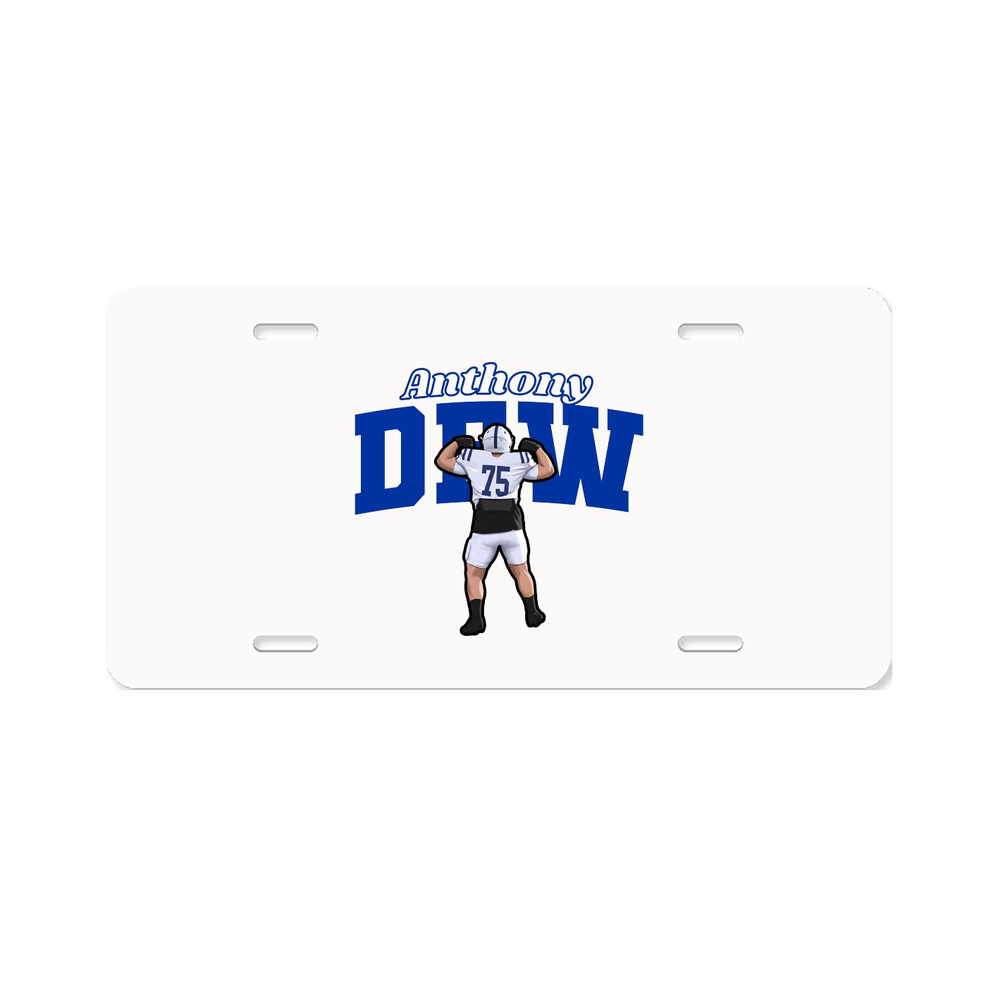 License Plate — Name Arch in Classic