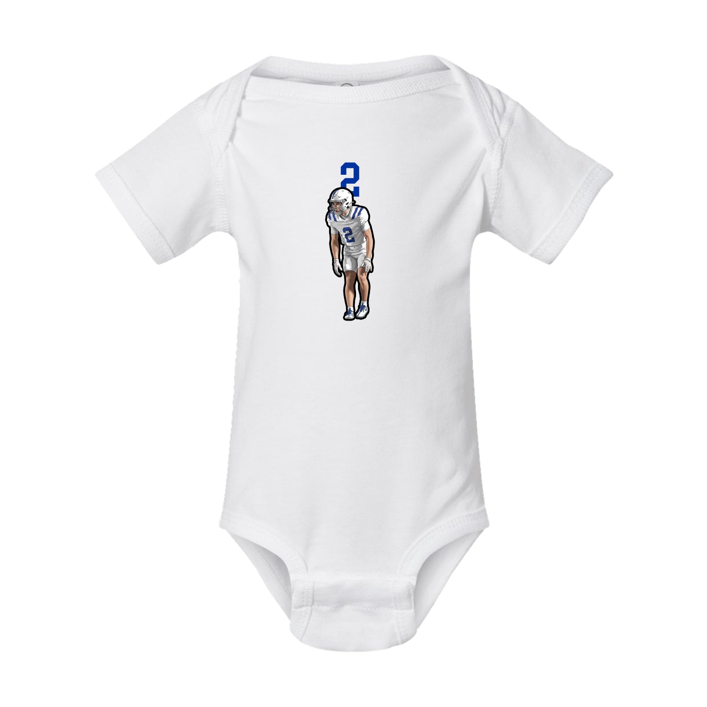 Baby Onesie — Number Top in White