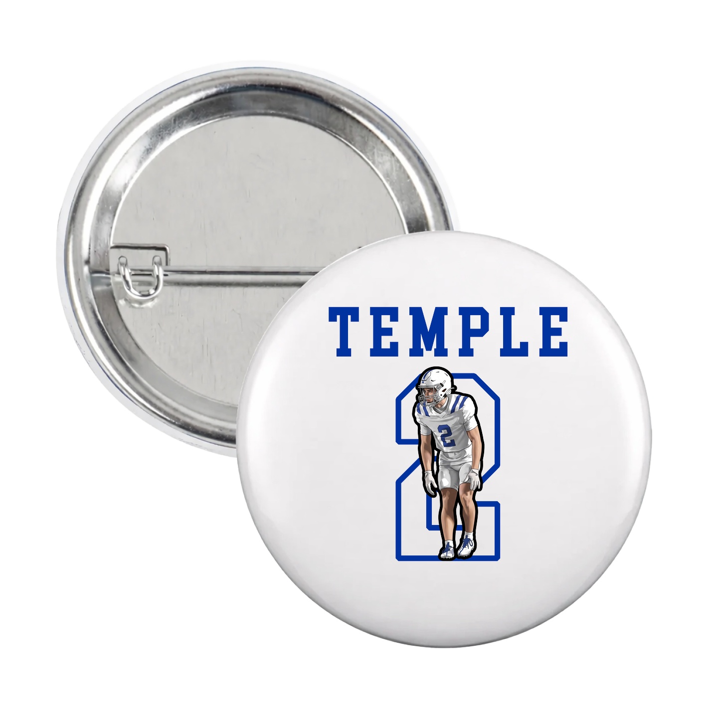 Game Day Button — Shirsey in White