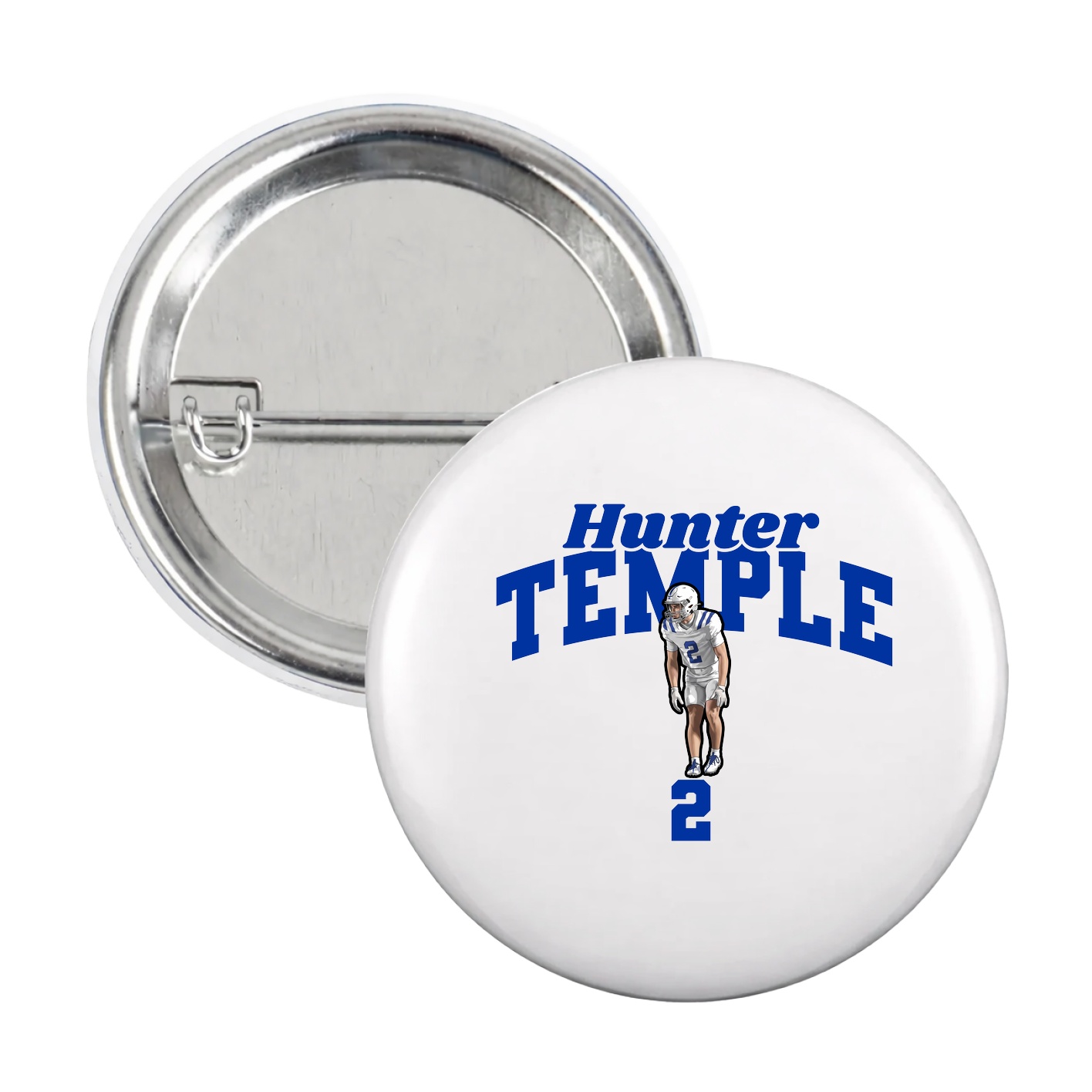 Game Day Button — Signature Arch in White