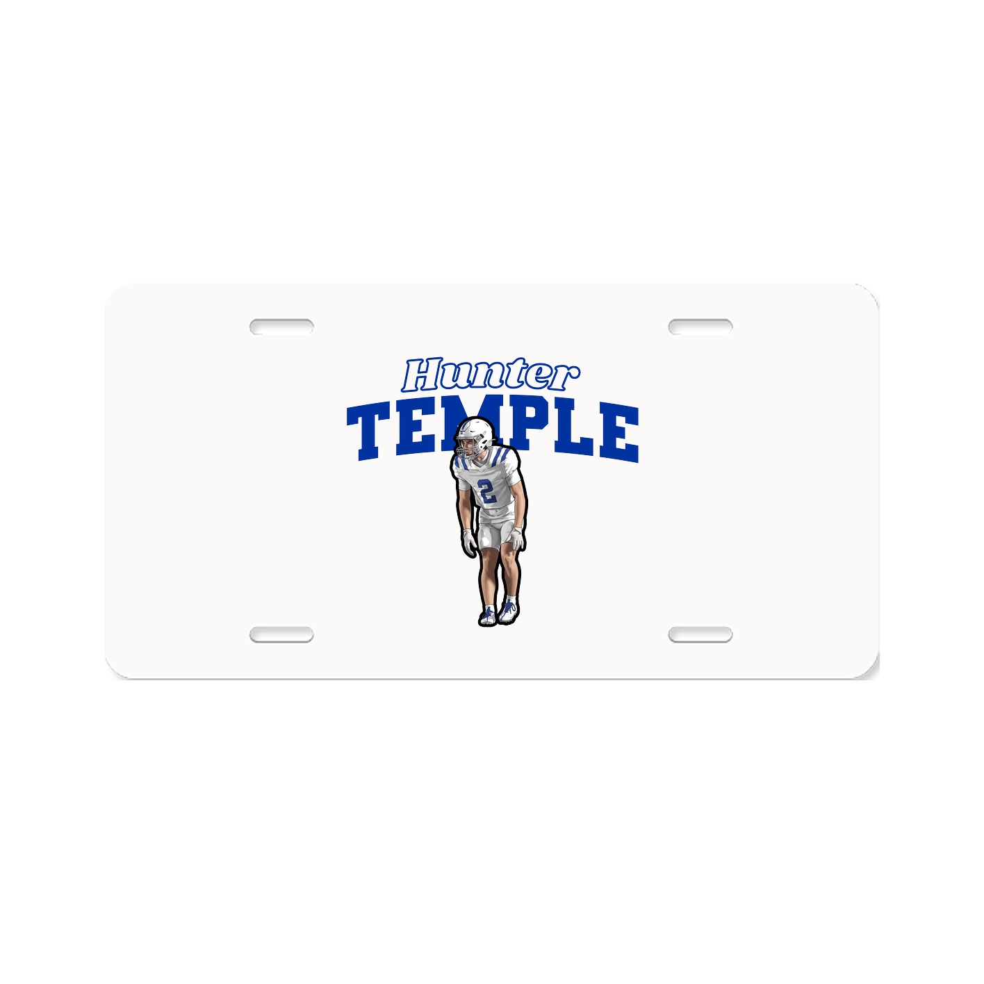 License Plate — Name Arch in Classic