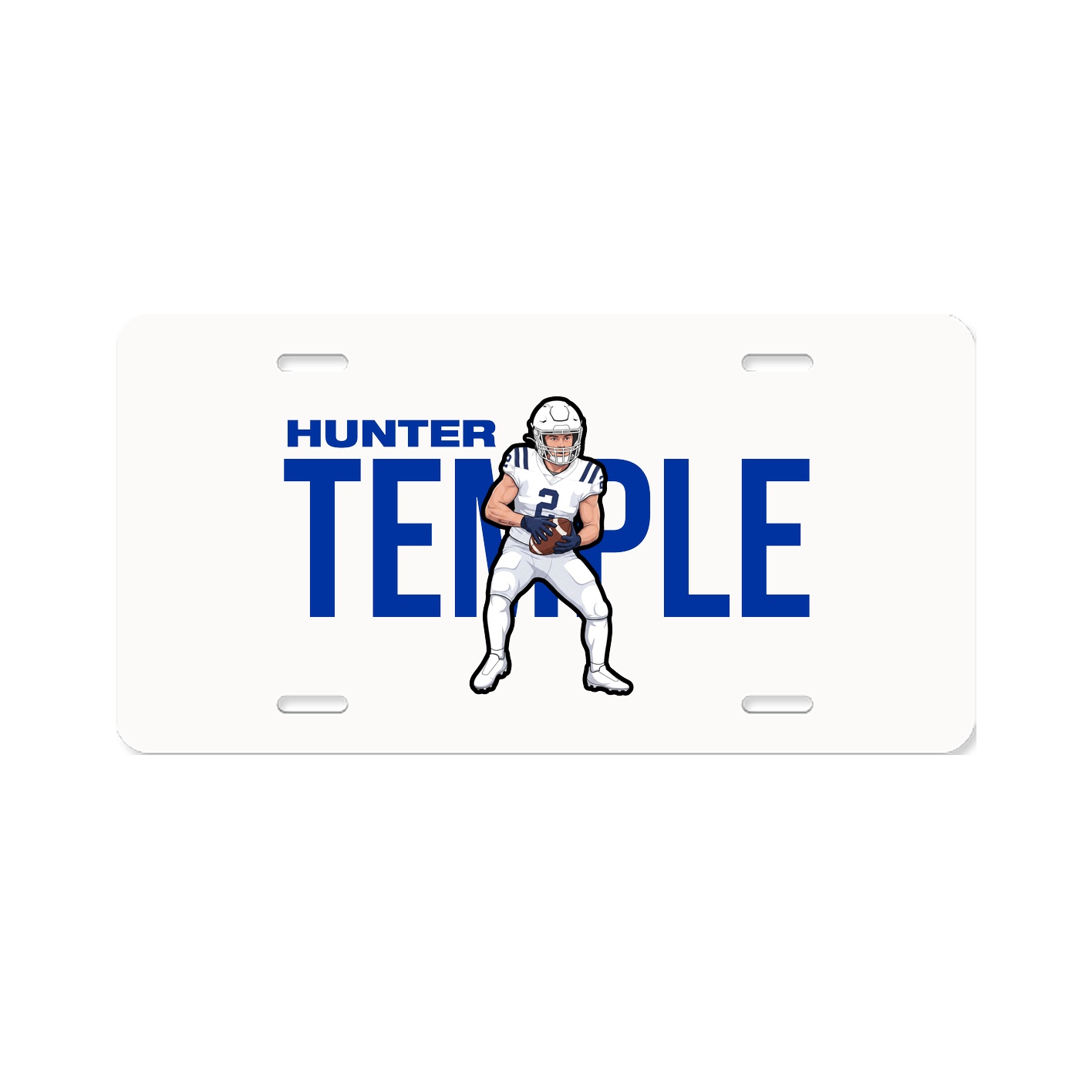 License Plate — Player Name in Classic