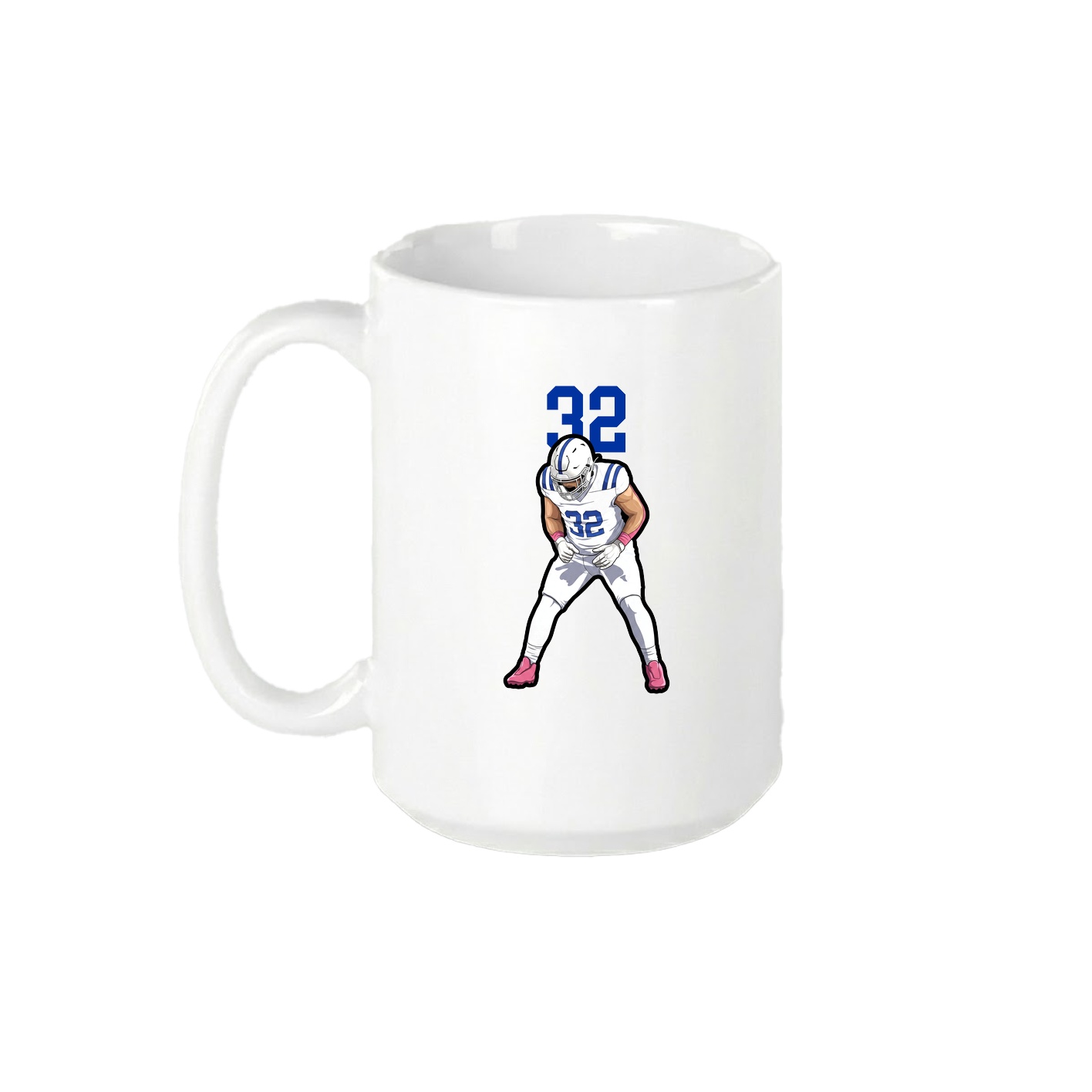 15oz Coffee Mug — Number Top in White