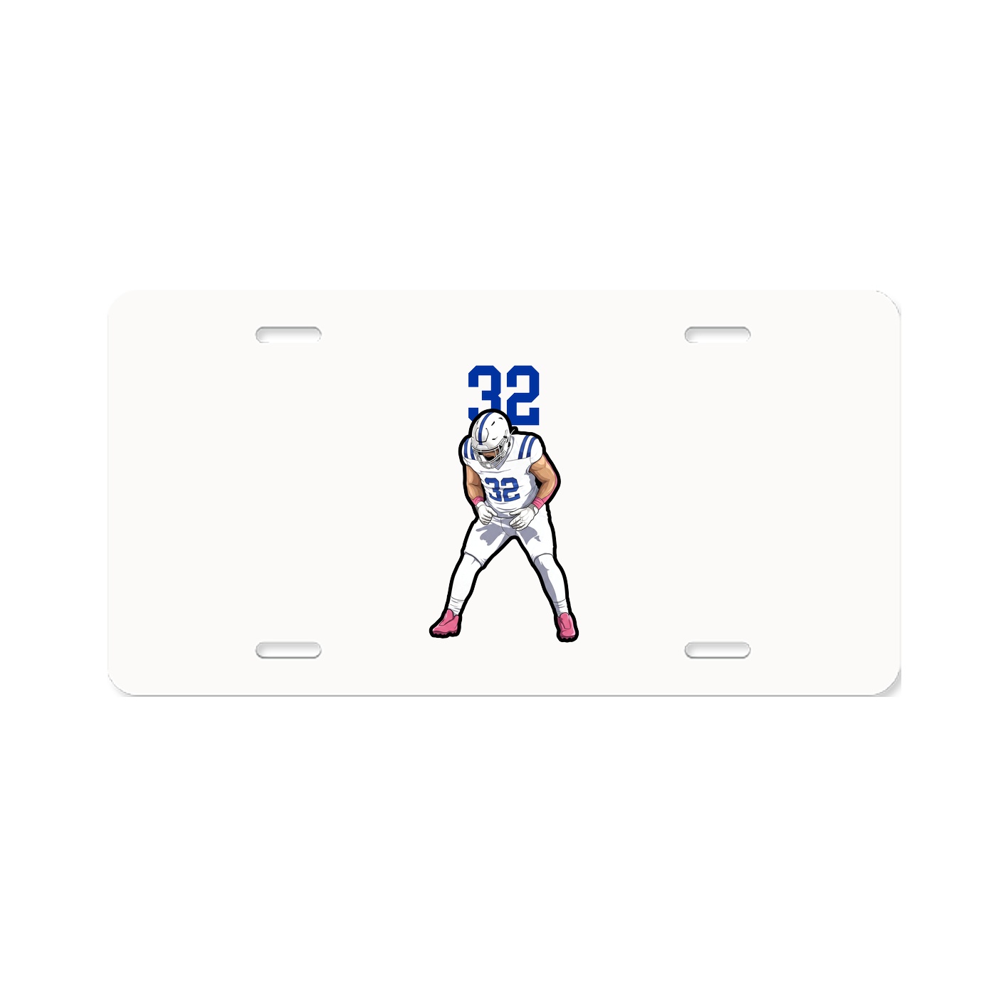 License Plate — Number Top in Classic