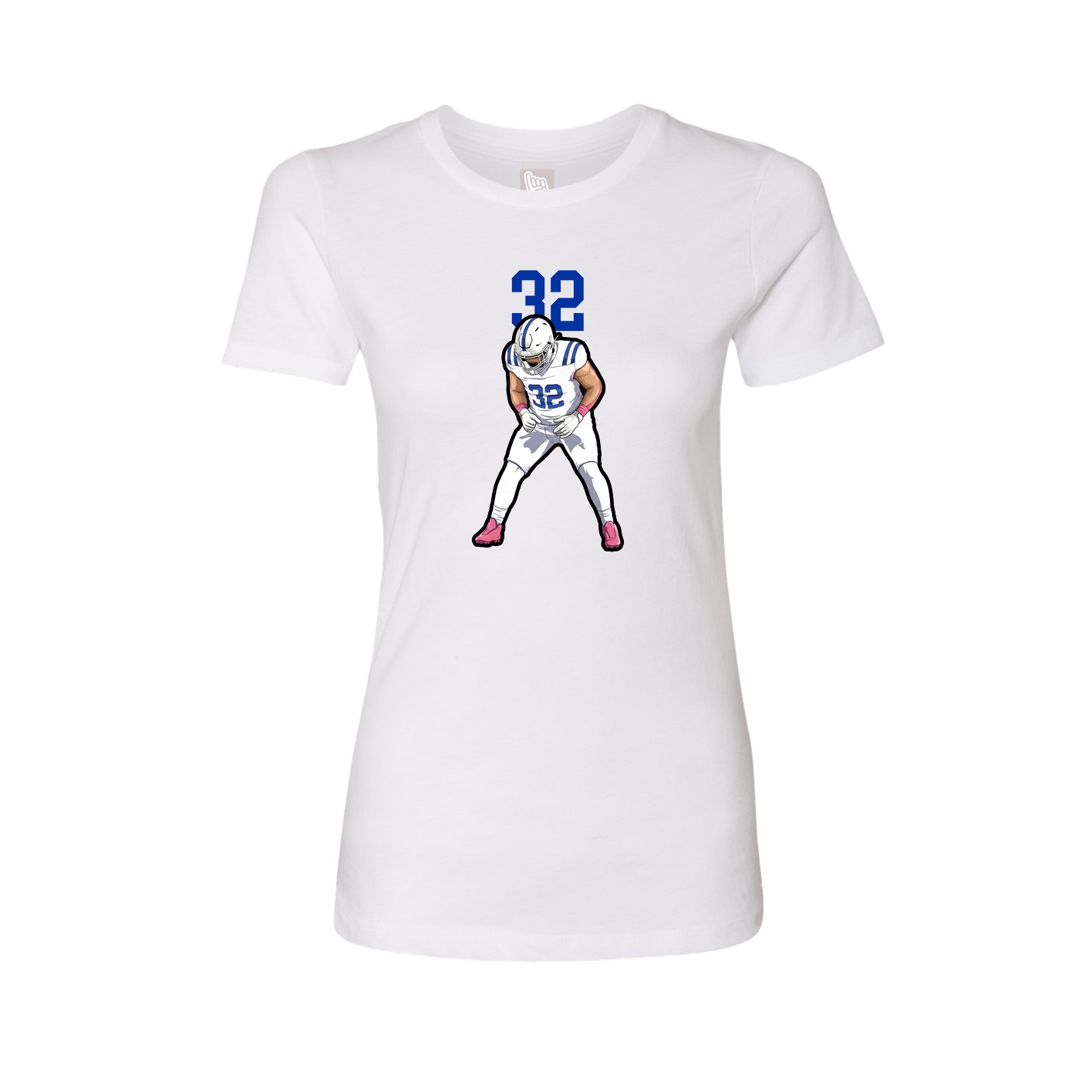 Womens Tee — Number Top in White