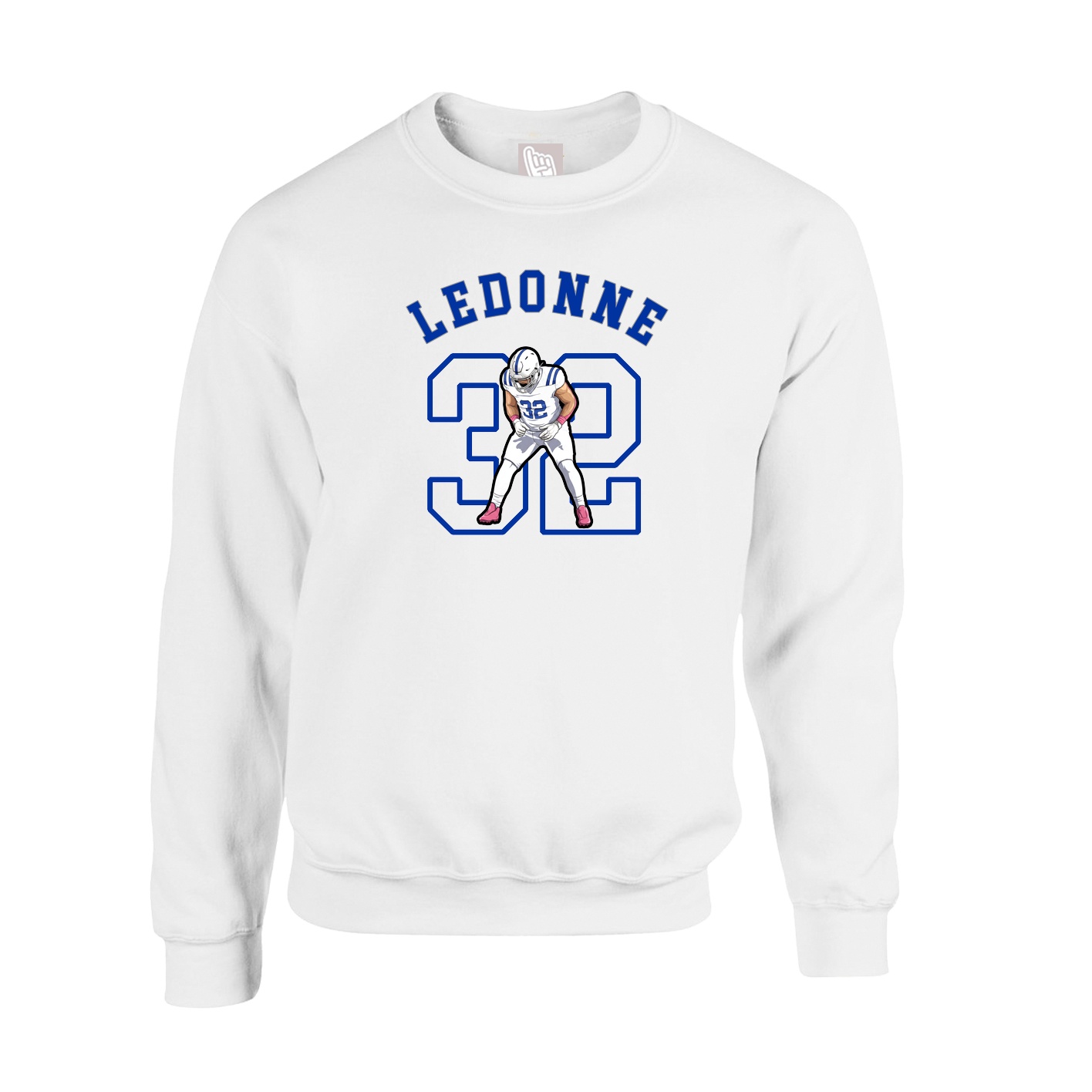 Fleece Crew — Shirsey Arch in White