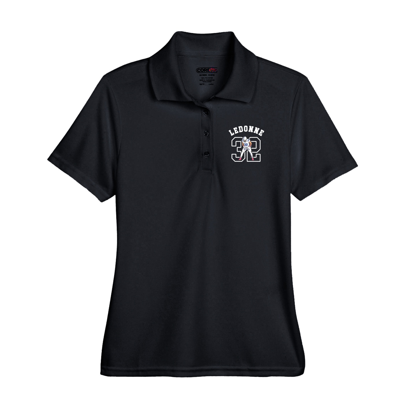 Performance Polo — Shirsey Arch in Black
