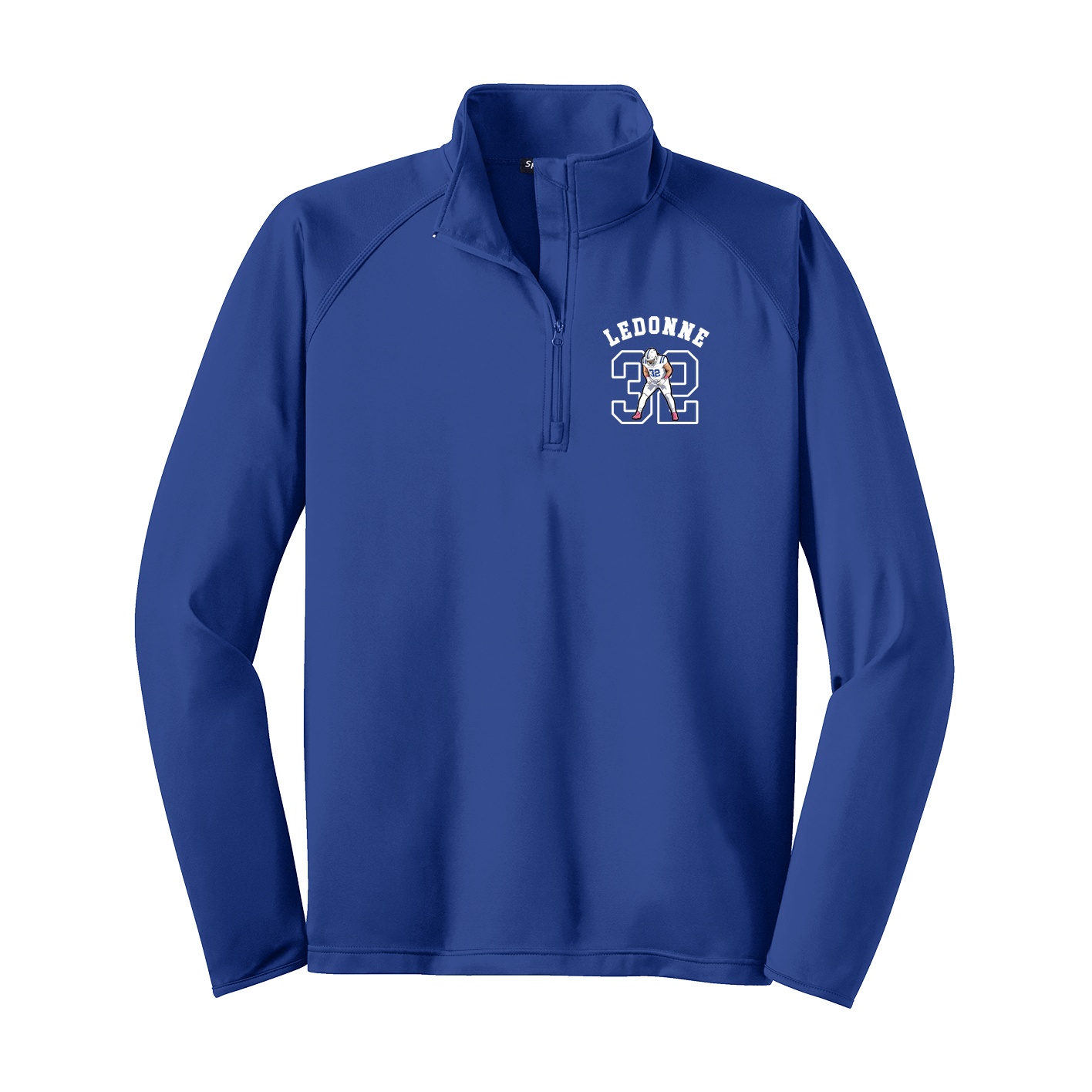 Q-Zip Pullover — Shirsey Arch in Royal