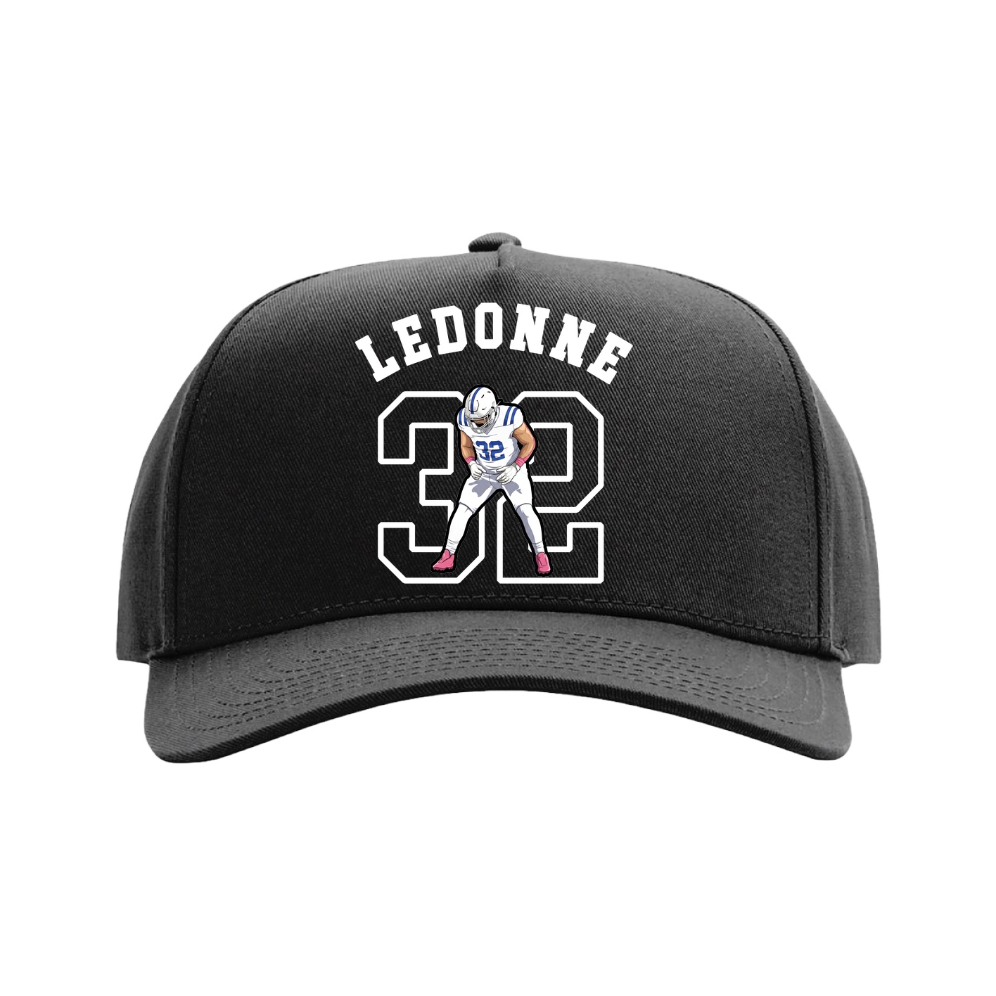 Full Fabric Five-Panel Champ Cap — Shirsey Arch in Black