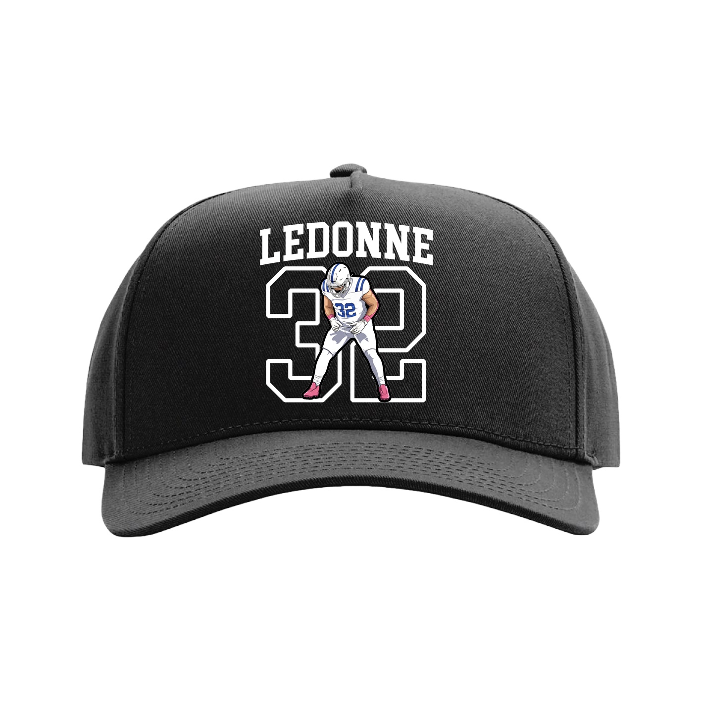 Full Fabric Five-Panel Champ Cap — Shirsey in Black