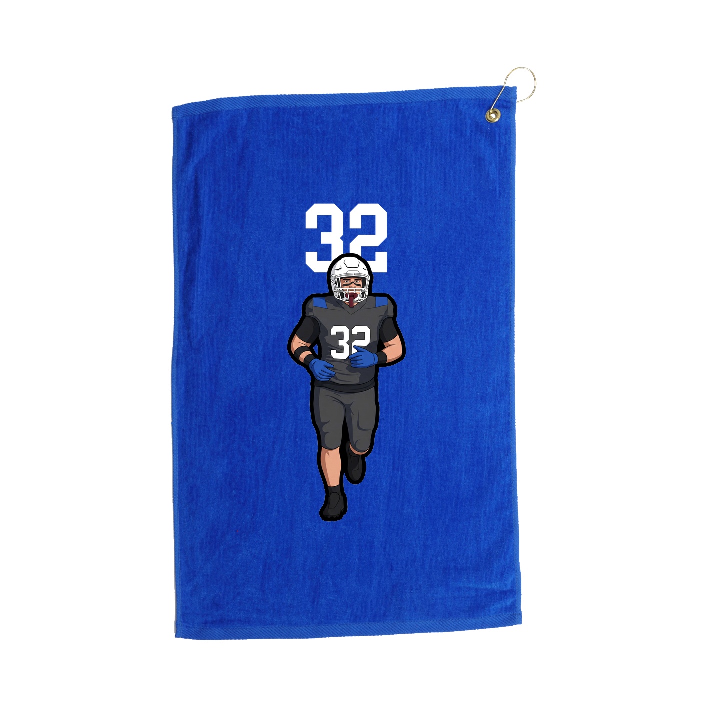 Golf Towel — Number Top in Royal