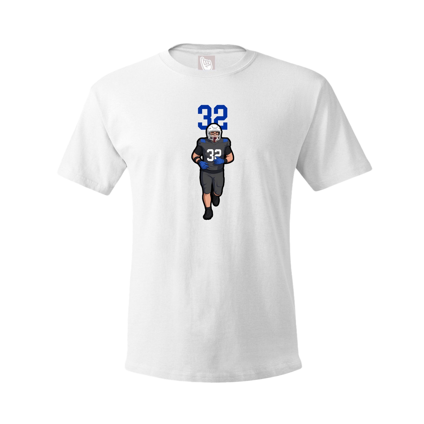 Youth Tee — Number Top in White