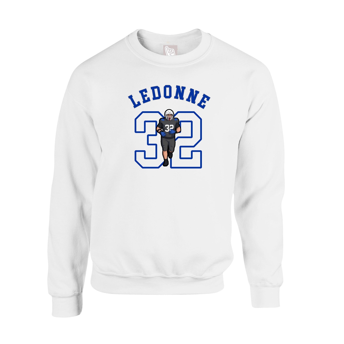 Fleece Crew — Shirsey Arch in White