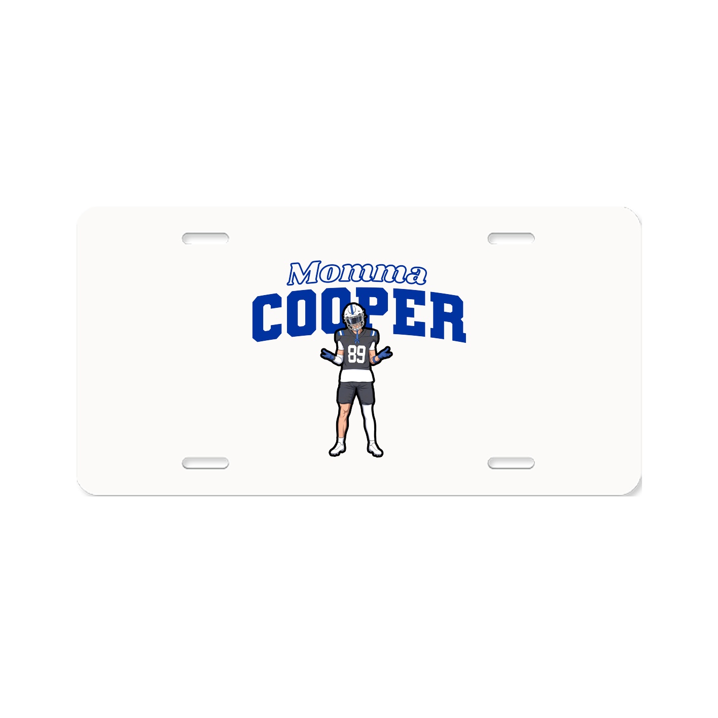 License Plate — Mothers Day Block in Classic