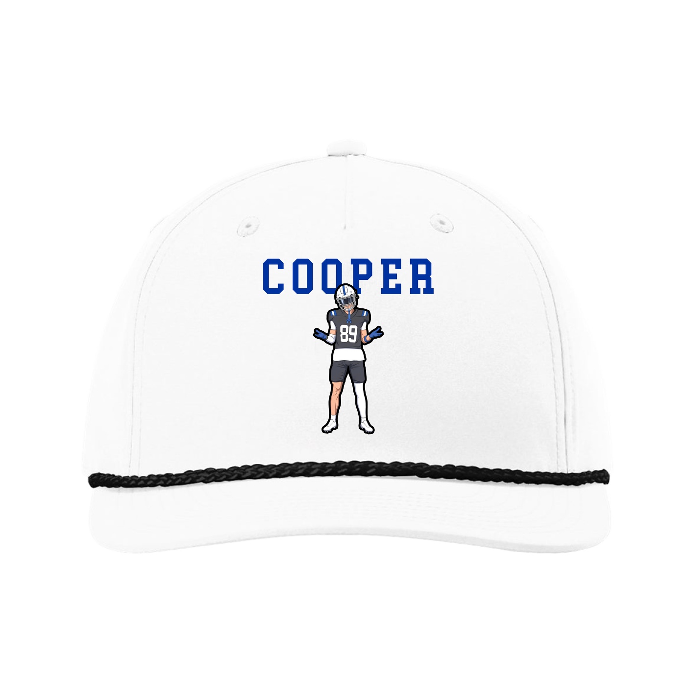 Five-Panel Classic Rope Cap — Shirsey in White