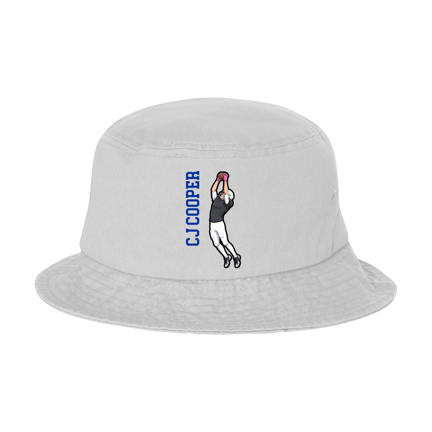 Bucket Cap — Name Vertical in White