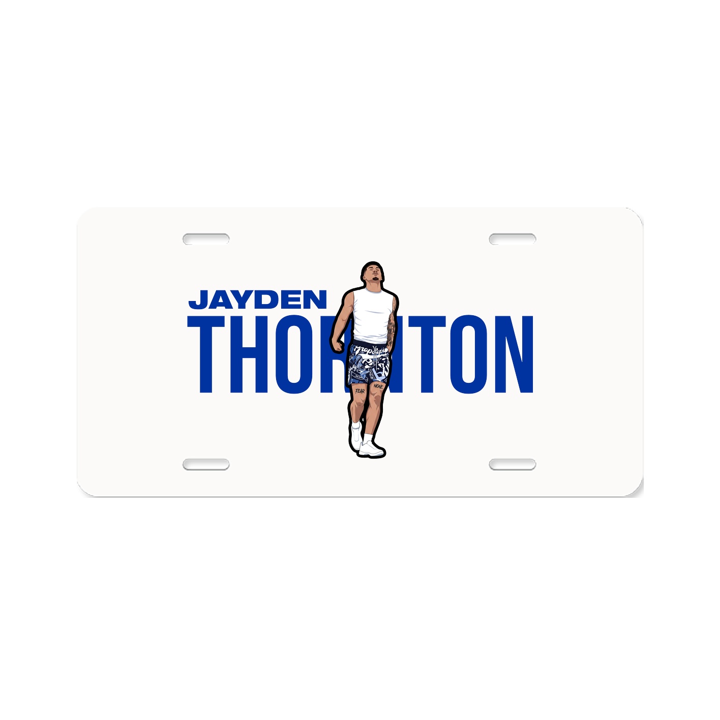 License Plate — Player Name in Classic