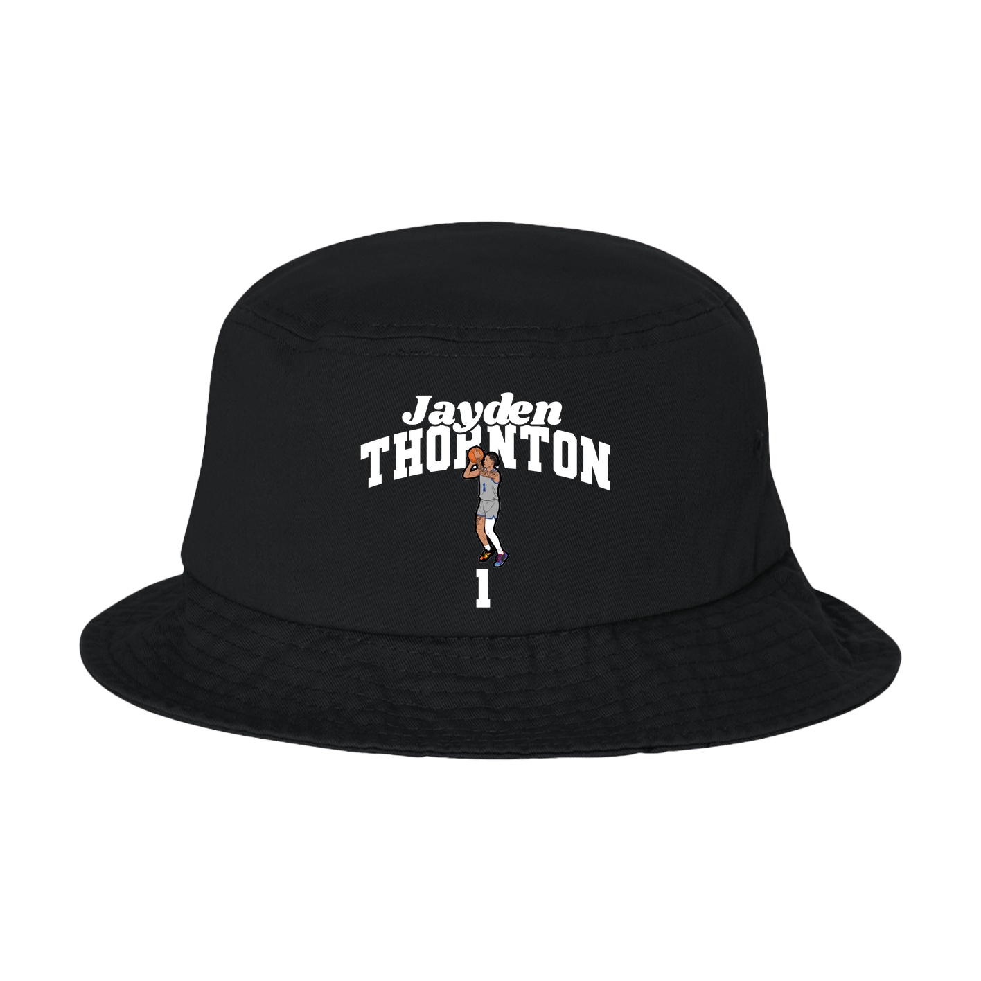 Bucket Cap — Signature Arch in Black