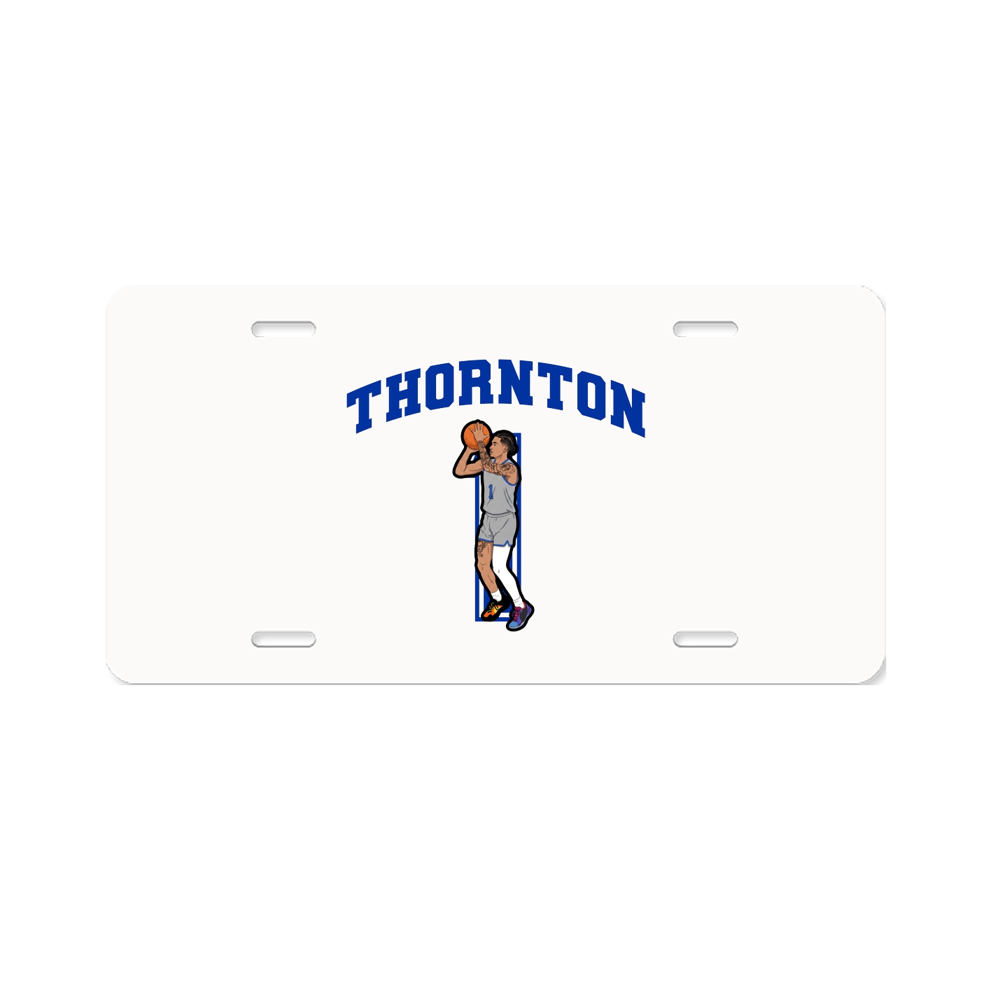 License Plate — Number in Classic