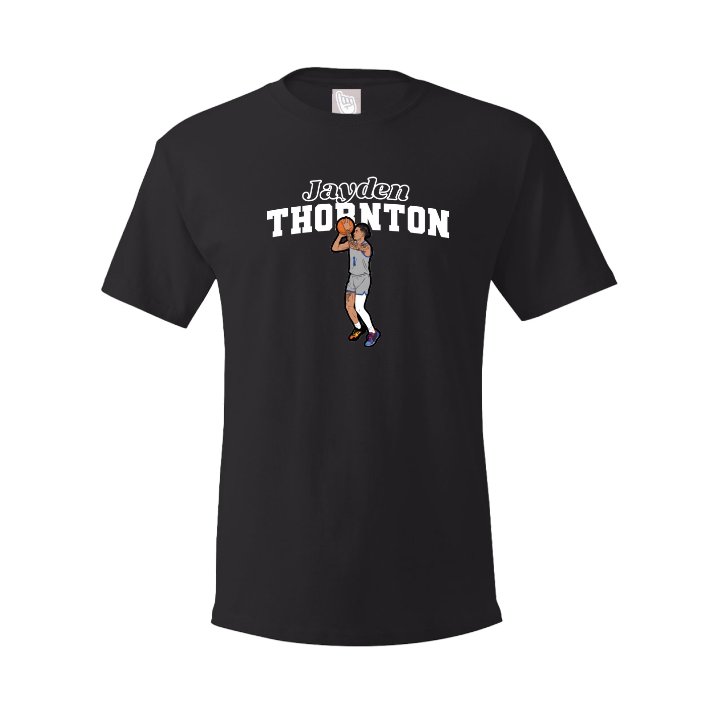 Youth Tee — Name Arch in Black