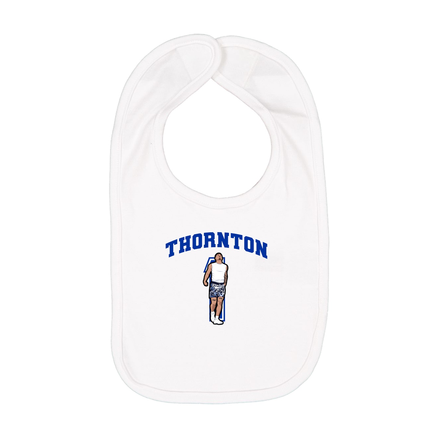 Infant Bib — Number in White