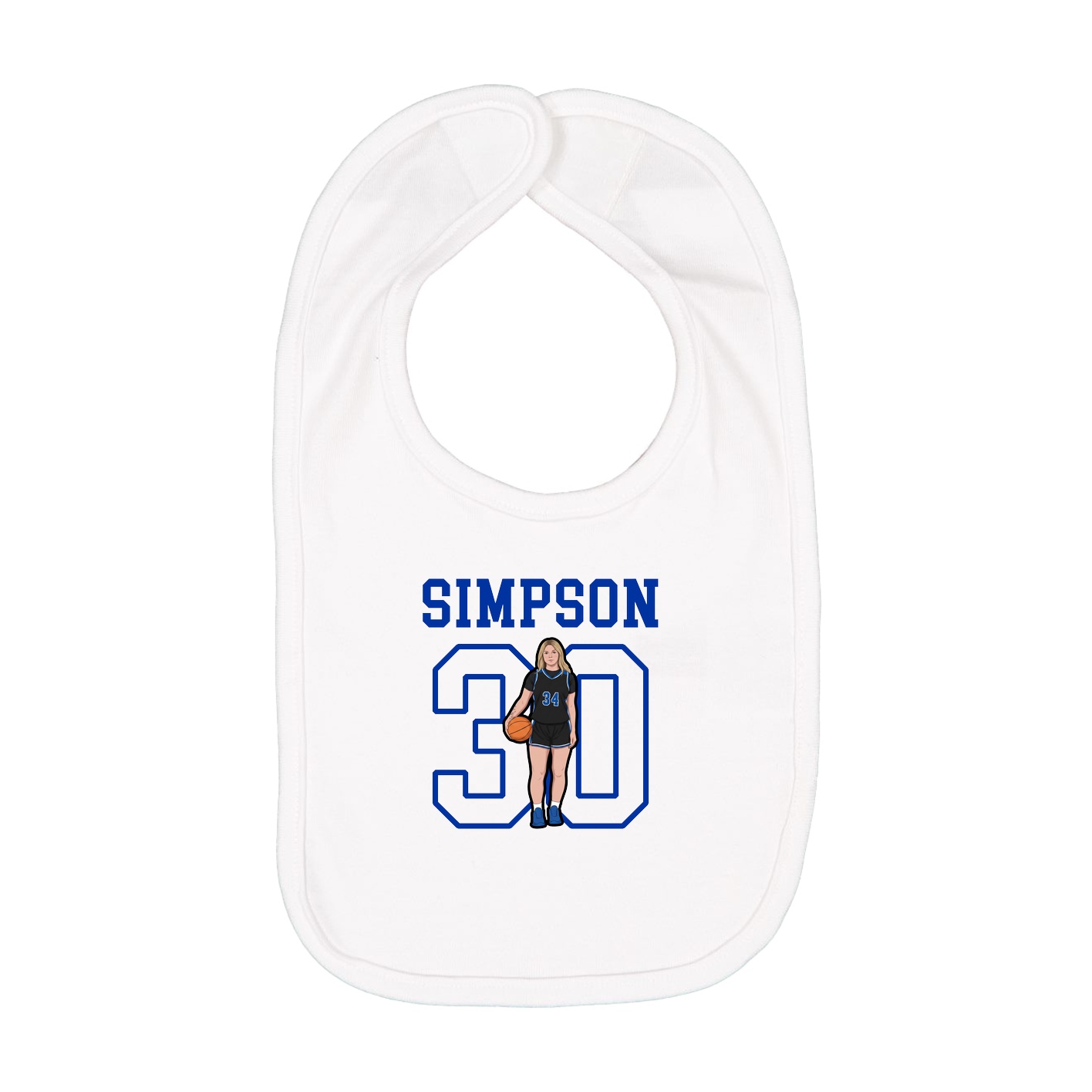 Infant Bib — Shirsey in White