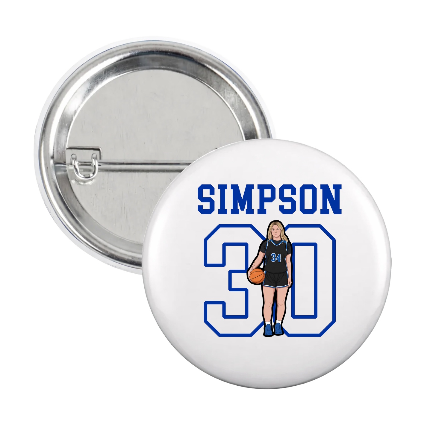 Game Day Button — Shirsey in White
