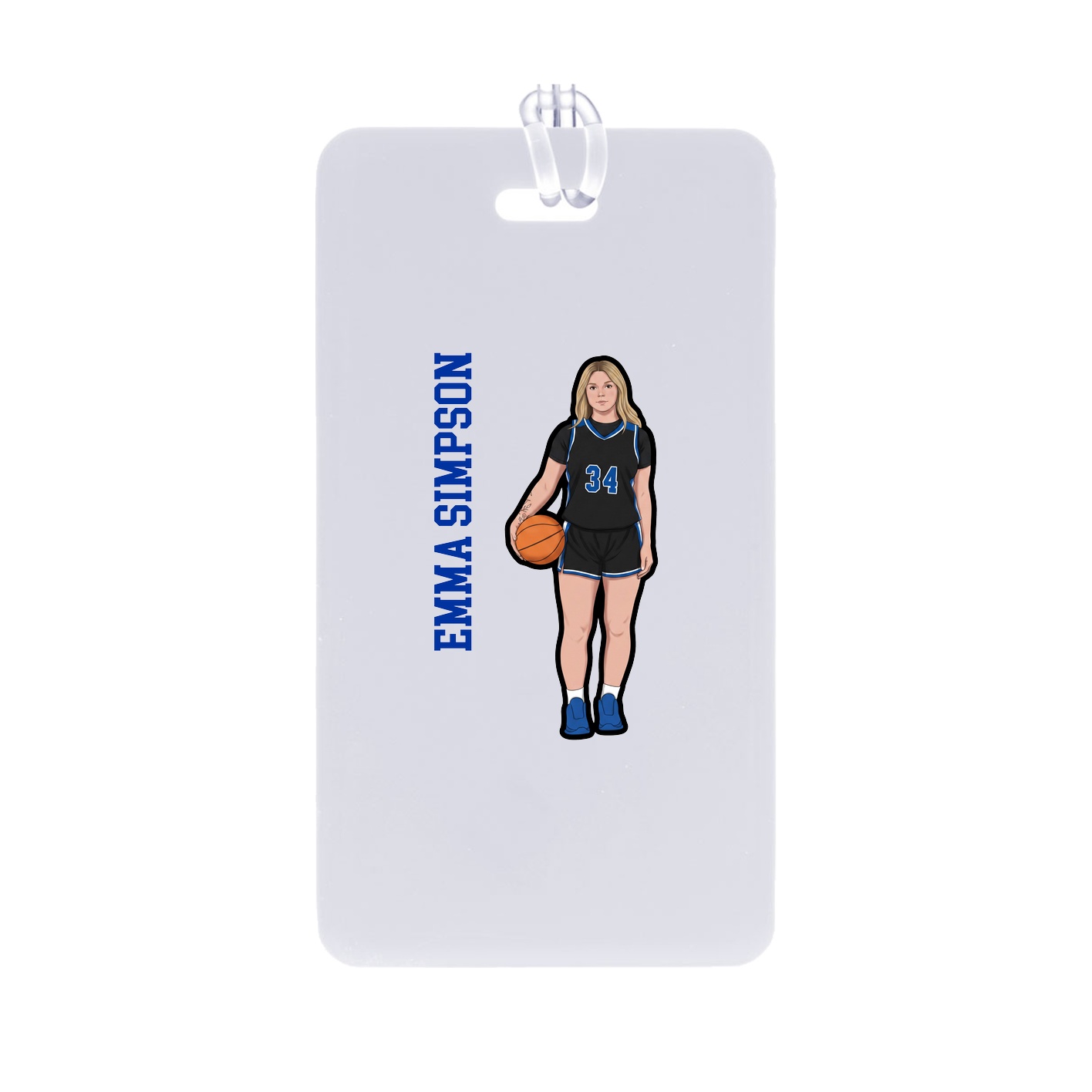 Bag Tag — Name Vertical in Classic