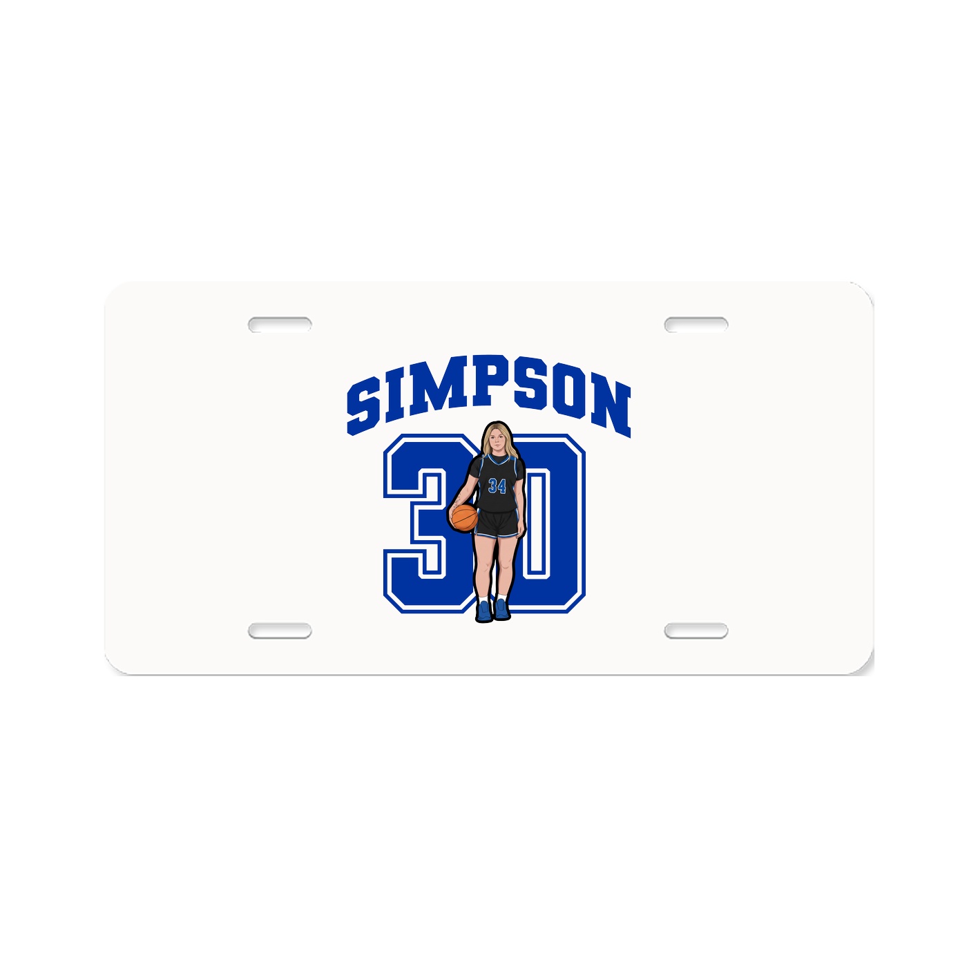 License Plate — Number in Classic
