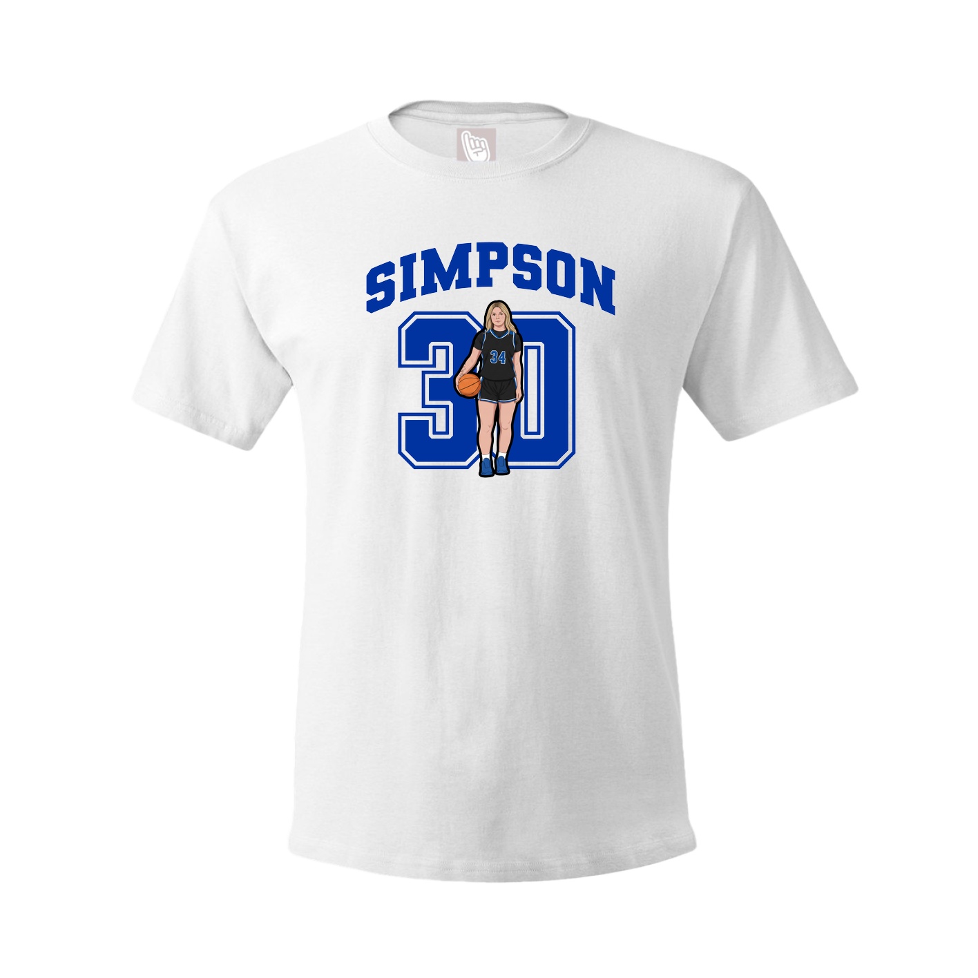 Tee — Number in White