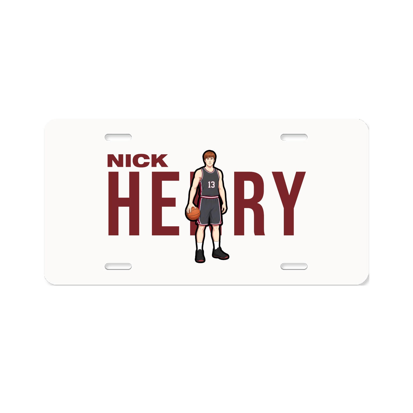 License Plate — Player Name in Classic