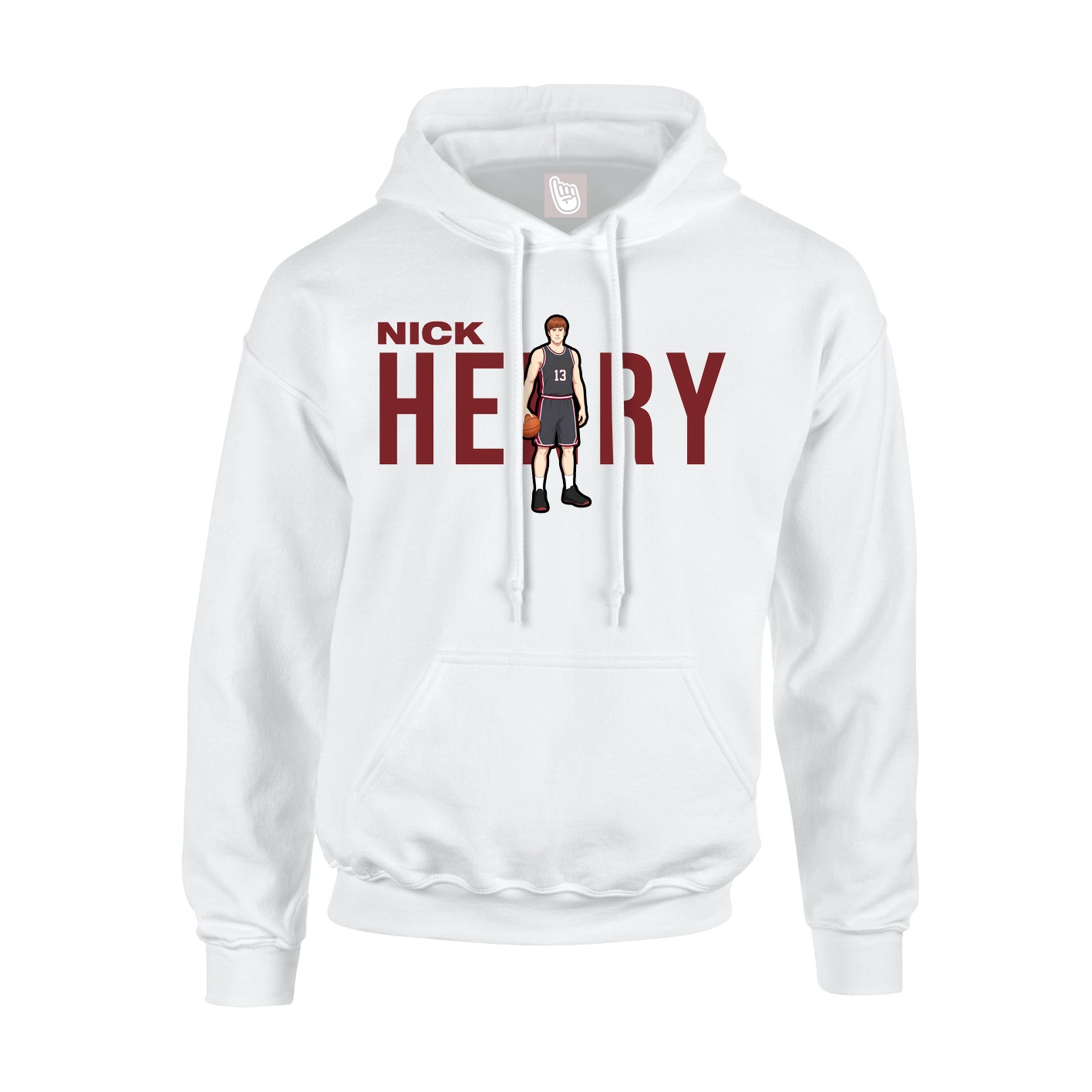 Youth Hoodie — Player Name in White