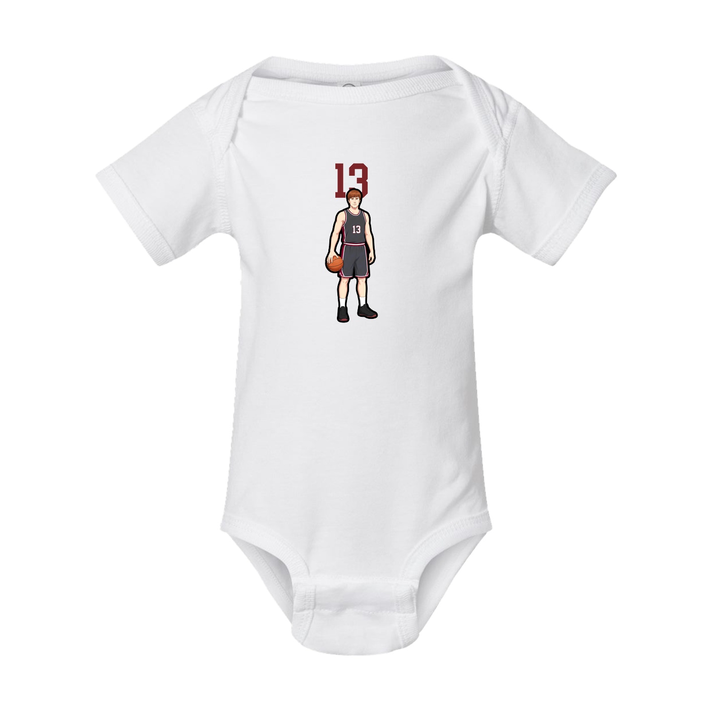 Baby Onesie — Number Top in White