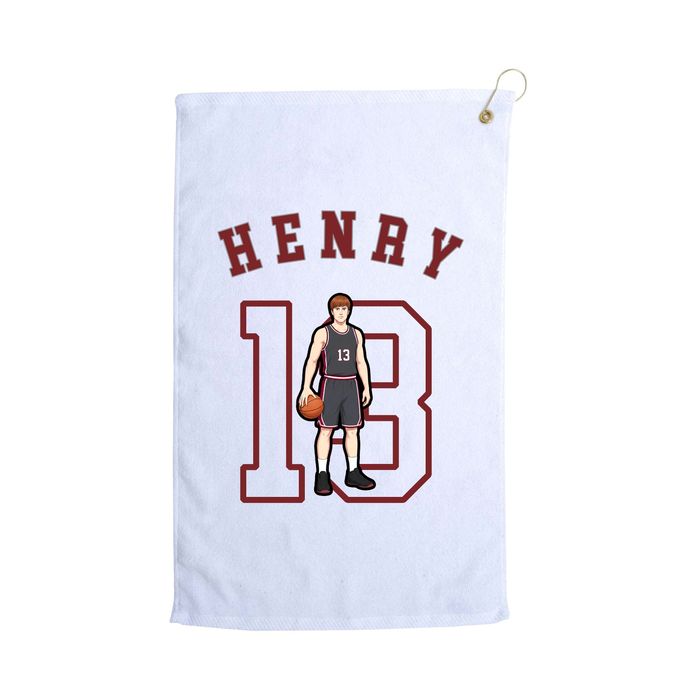 Golf Towel — Shirsey Arch in White