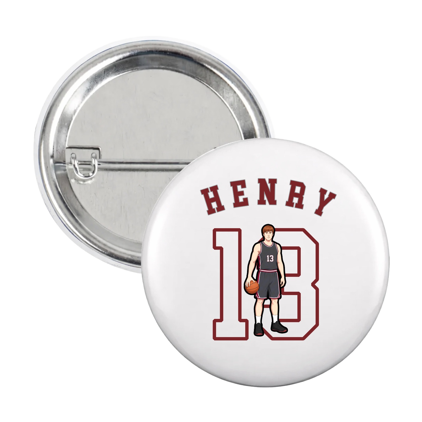 Game Day Button — Shirsey Arch in White