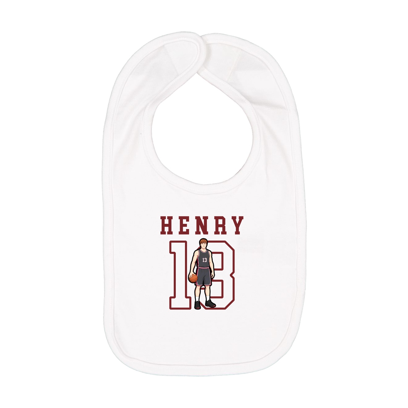 Infant Bib — Shirsey in White
