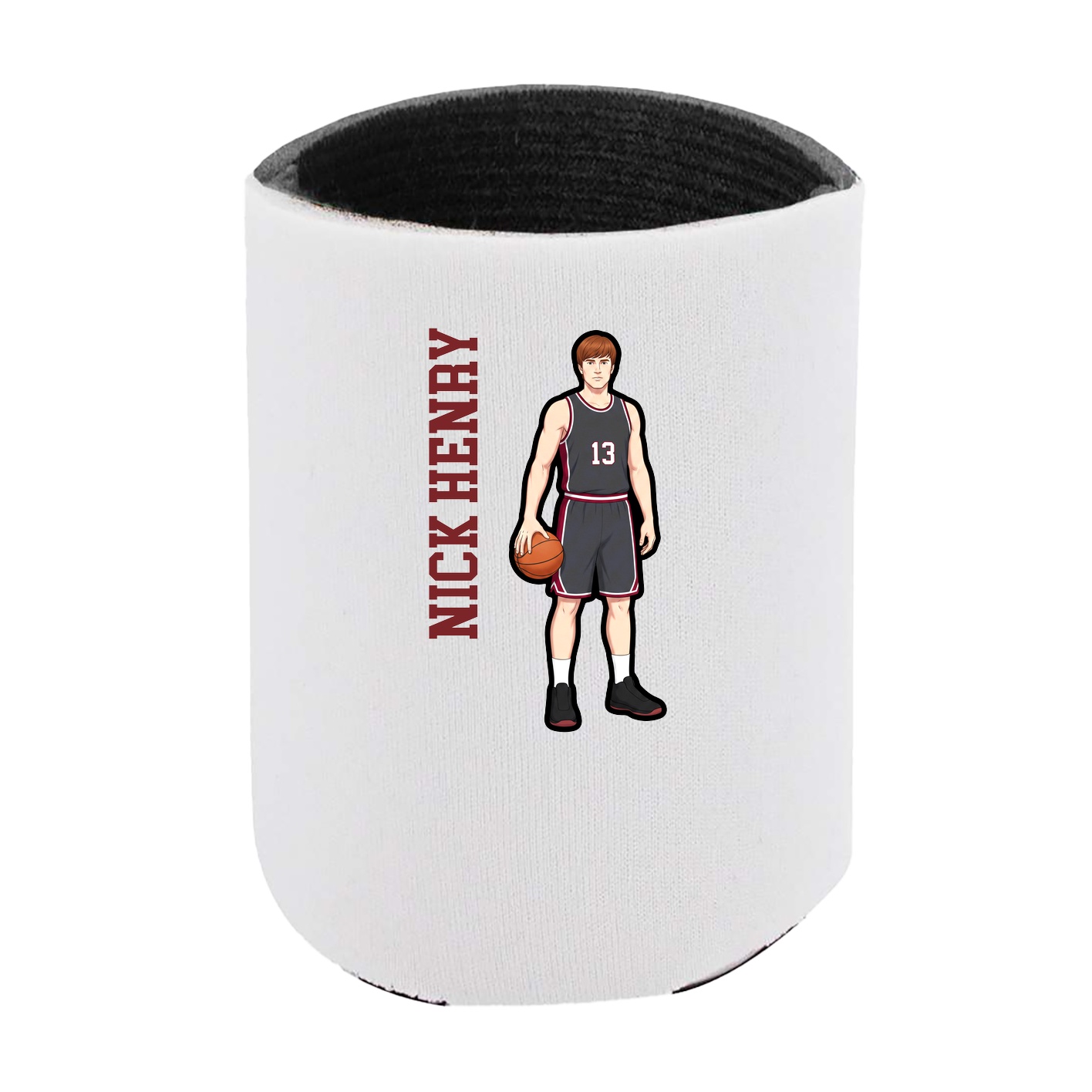 Can Holder — Name Vertical in White