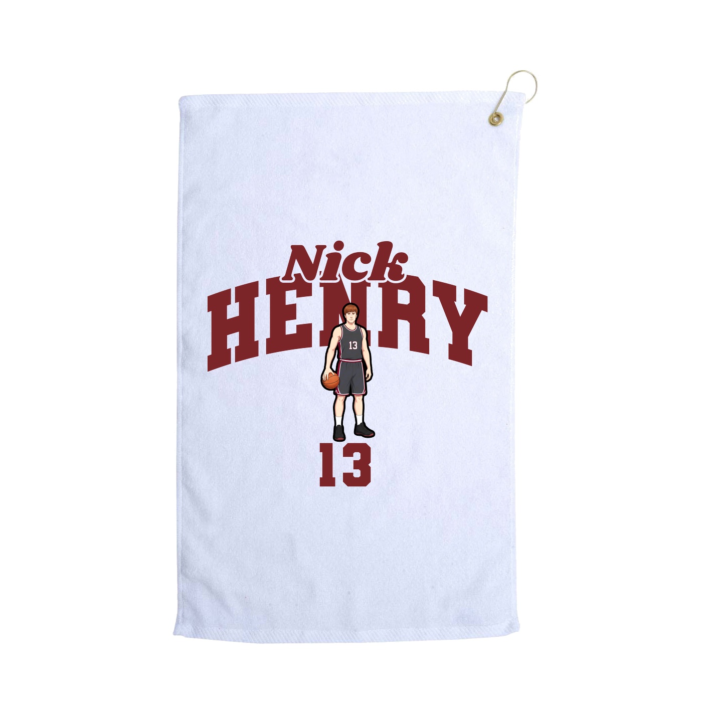 Golf Towel — Signature Arch in White
