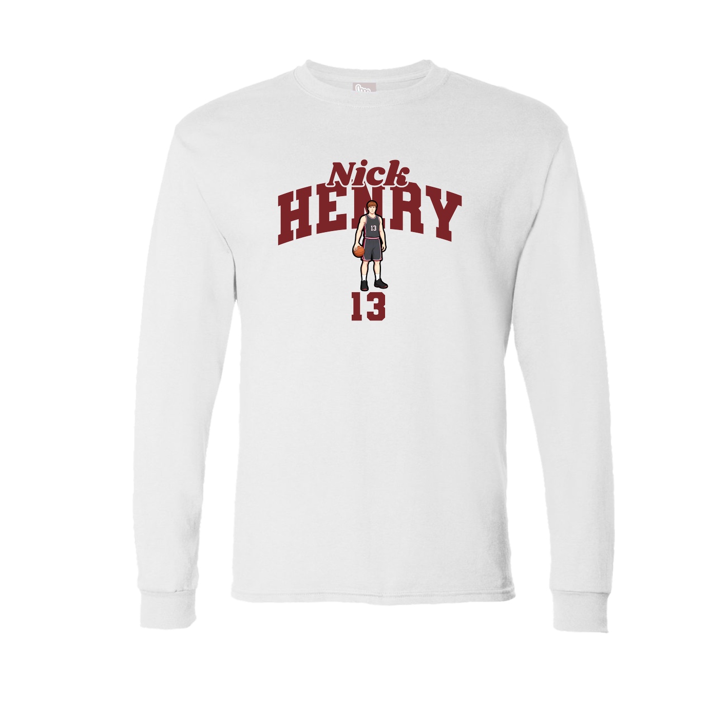 Long Sleeve Tee — Signature Arch in White