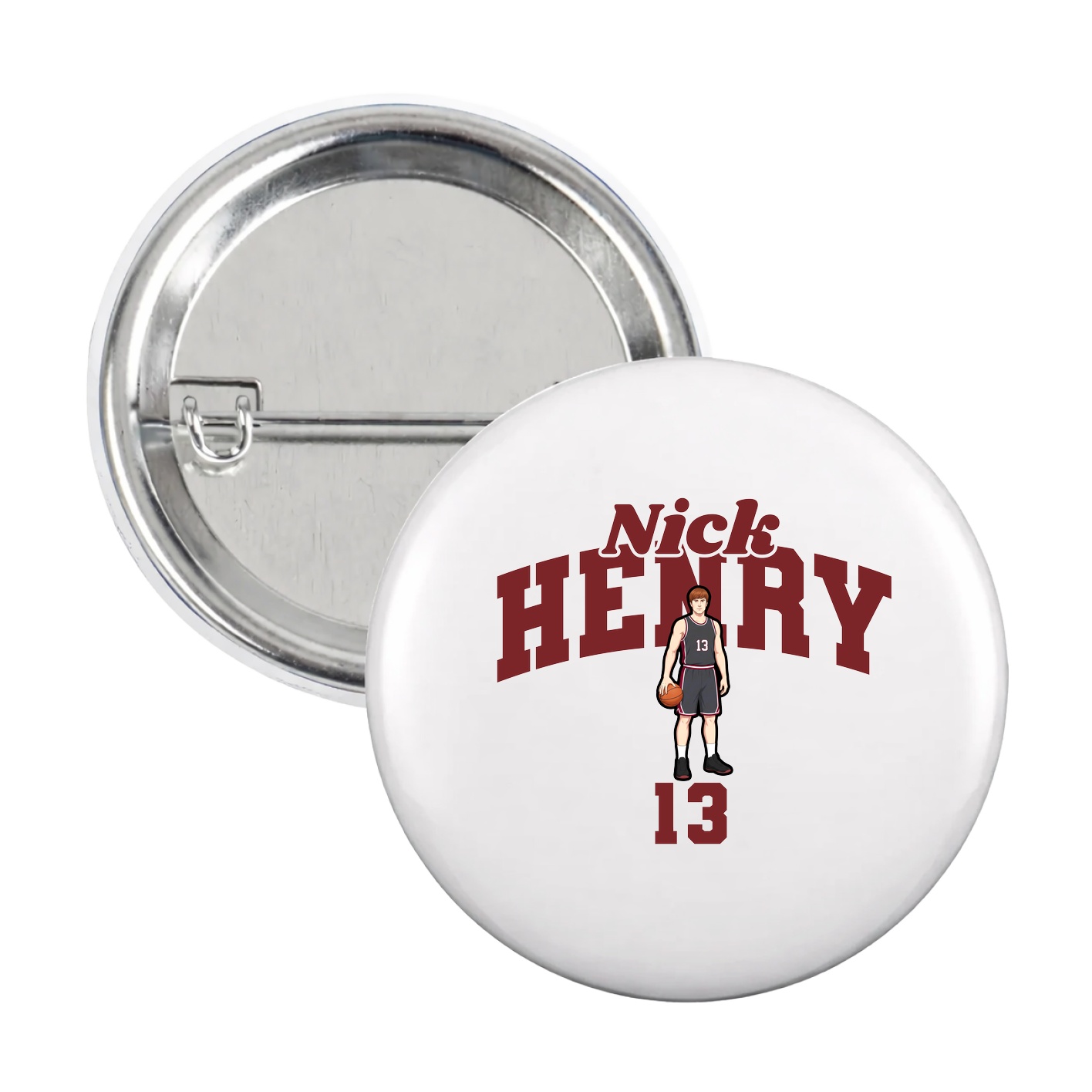 Game Day Button — Signature Arch in White