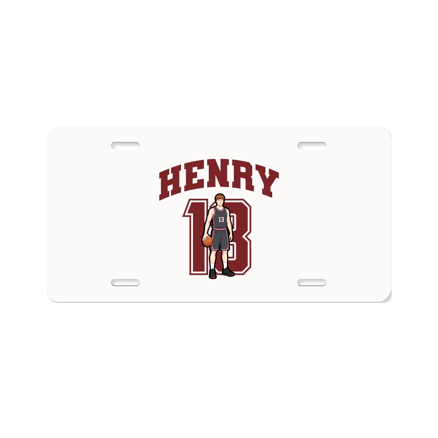 License Plate — Number in Classic